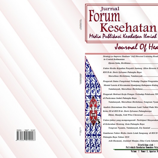Jurnal Forum Kesehatan � Volume  I   Nomor 2, Agustus 2010