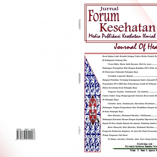 Jurnal Forum Kesehatan � Volume  II  Nomor 4, Agustus 2011
