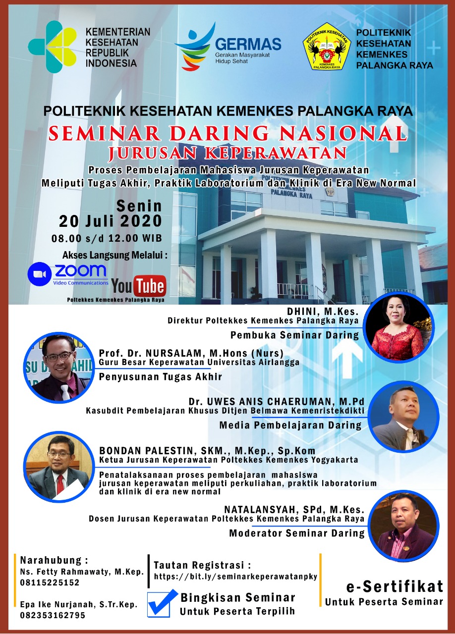 SEMINAR DARING Nasional Jurusan Keperawatan Poltekkes Kemenkes Palangka Raya